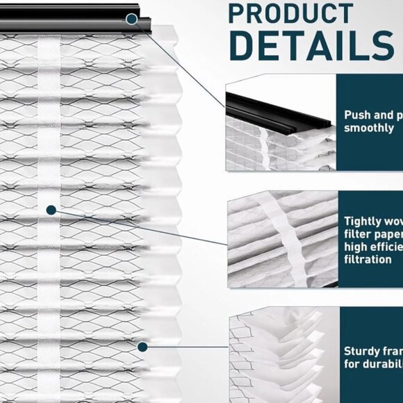 213 Air Filter MERV 13 Compatible with AprilAire 213 Models 20x25x4 - 2P… - Picture 4 of 7